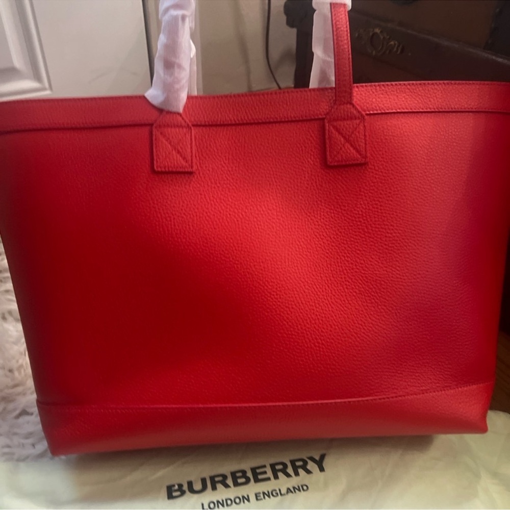 Burberry Red Women's Tote Bag - Picture 8 of 10